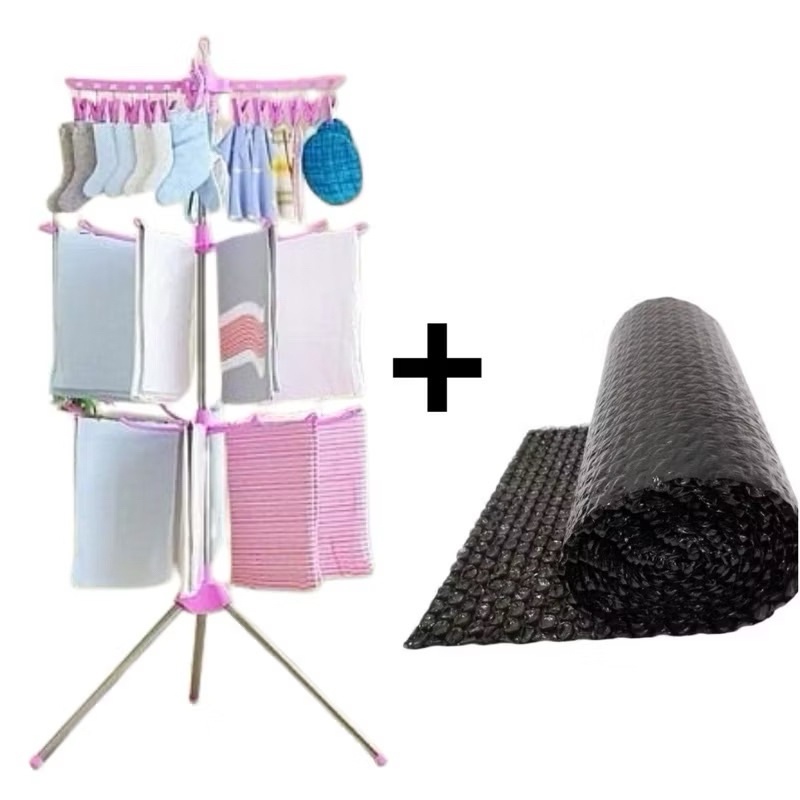 Paling Dicari PROMO Jemuran Pakaian Bayi 3 Susun / Jemuran Menara 3 Susun / Rak Pengering Pakaian