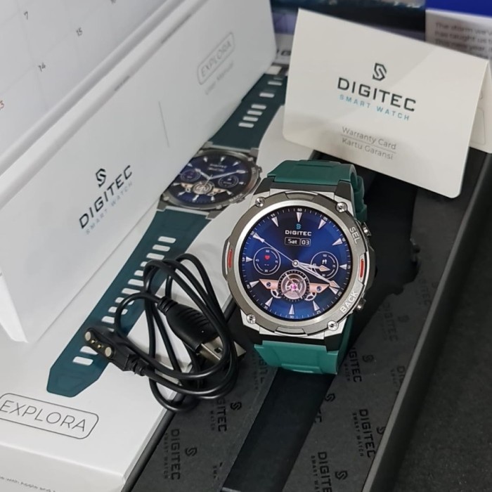 Jam Tangan digitec Smart Watch EXPLORA Original DG SW Hijau