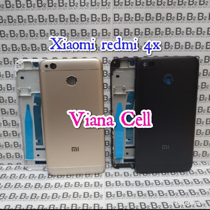 BACKDOOR FRAME LCD TULANG CASING HOUSING FULLSET XIAOMI REDMI 4X ORI