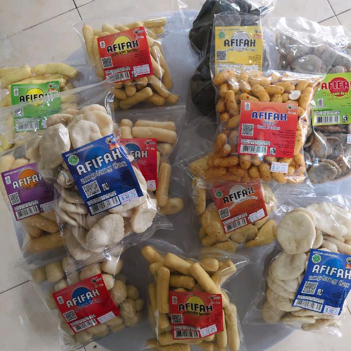 

BARANG TERLARIS 1kg Getas &Ampiang kemasan 80 gram 12 pcs khas bangka Snack