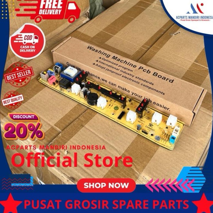 SHARP 6.5kg ES-F800T-BL, Modul pcb mesin cuci Top loading