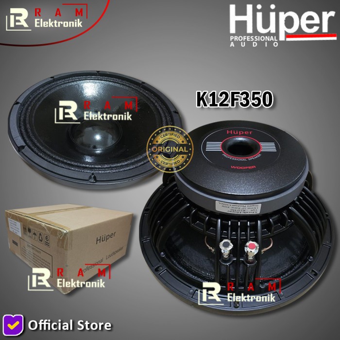 Ready Komponen Speaker HUPER 12 Inch K12F350 Original Daun Anti Air