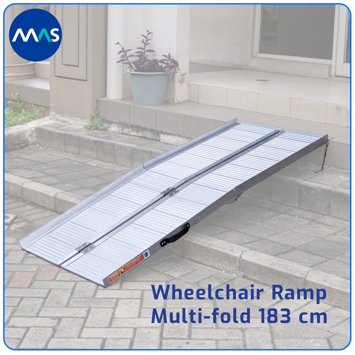 Ready MAS Wheelchair Ramp / Jalur Landai Kursi Roda - Multi-fold 183cm