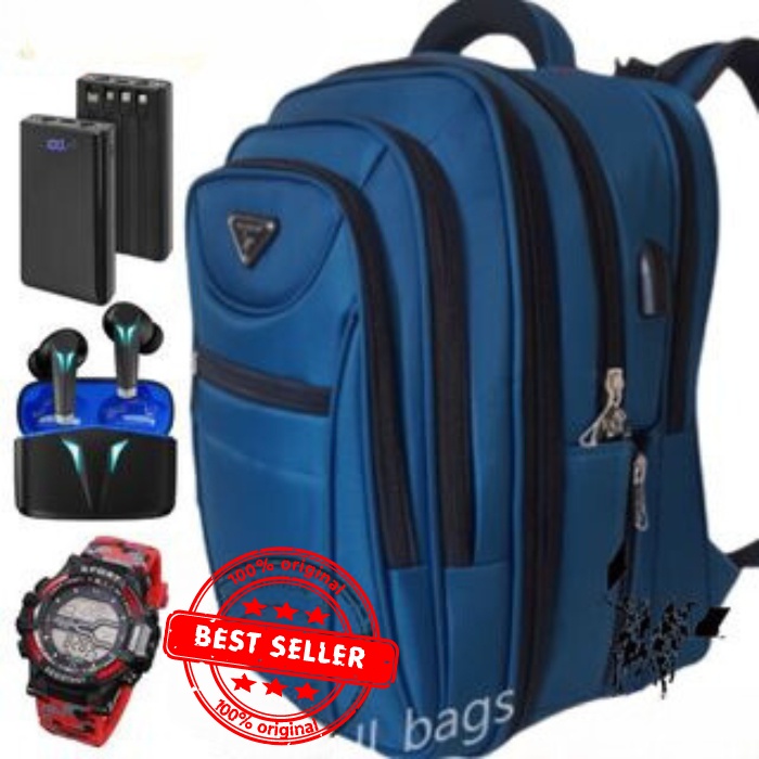 DISKON [TERMURAH] POLO MILANO IMPORT ORIGINAL 100% TAS SEKOLAH ANAK SMP SMA RANSEL KERJA LAKI-LAKI