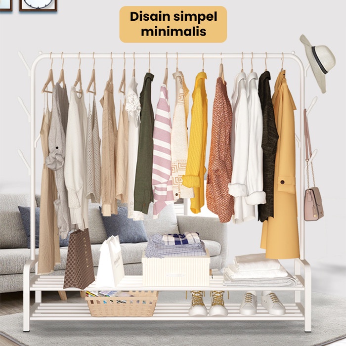 STAND HANGER MODEL GAWANG GANTUNGAN BESI MINIMALIS HSH131