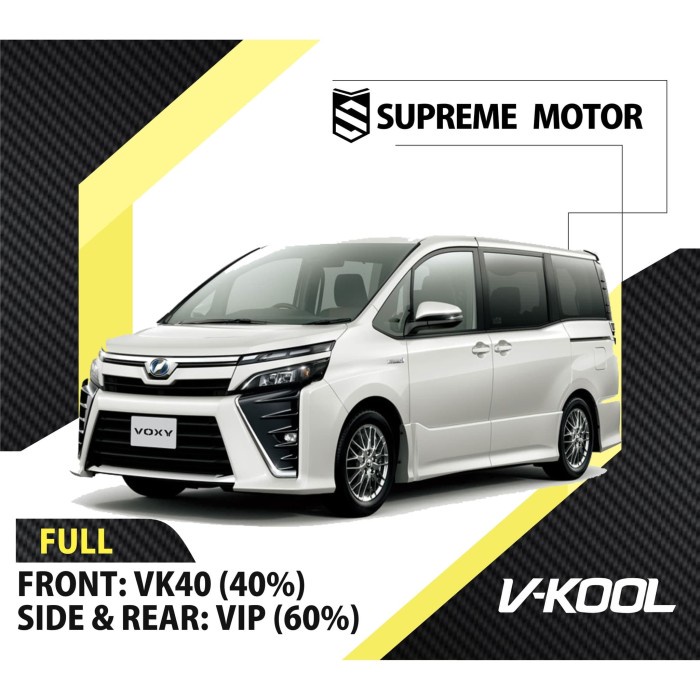 Kaca Film Mobil Full V-Kool Toyota Voxy VK40 + VIP