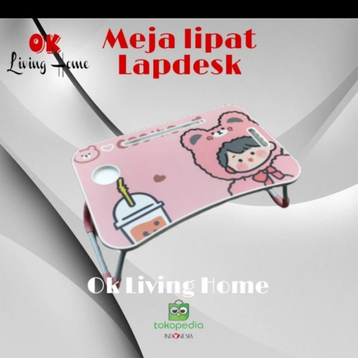 [tch] - meja lipat anak, meja belajar anak, meja lipat karakter anak