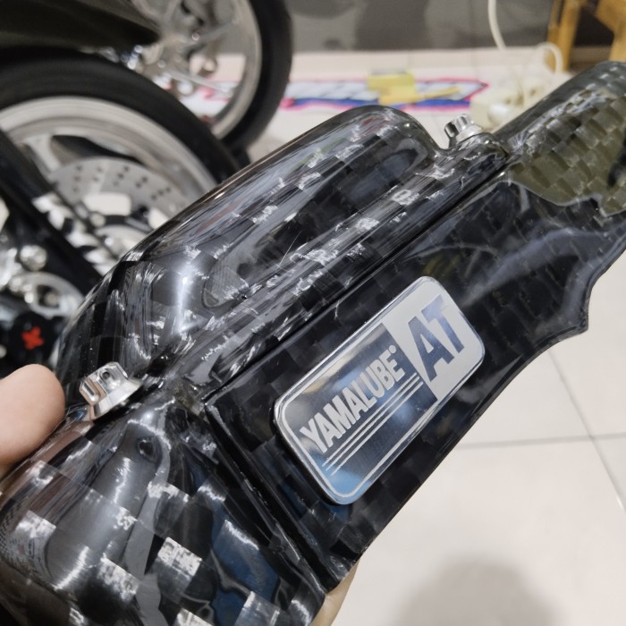 PROMO Emblem yamaha OK garansi yamalube at STAINLESS mio sporty mio smile mio ZR