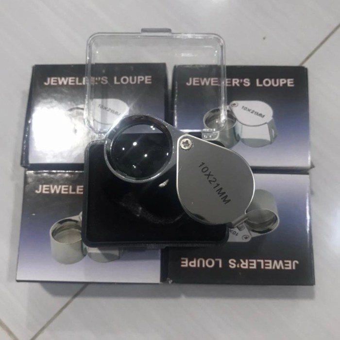

KACA PEMBESAR/LOUPE PORTABEL STENLESS STEEL 10X21MM