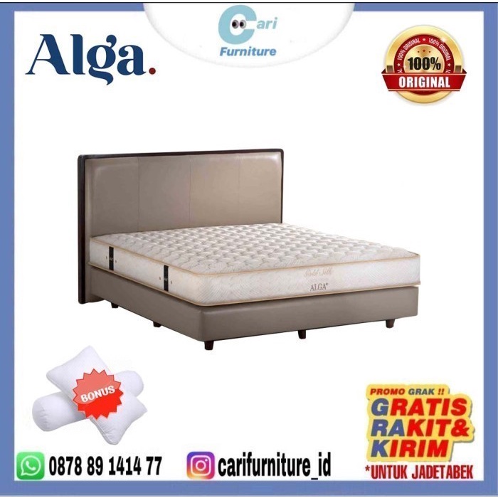 Alga Springbed Super Keras Gold Silk Orthopedic 200X200 (Full Set)