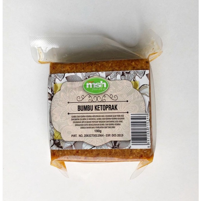 

Bumbu Ketoprak Sehat