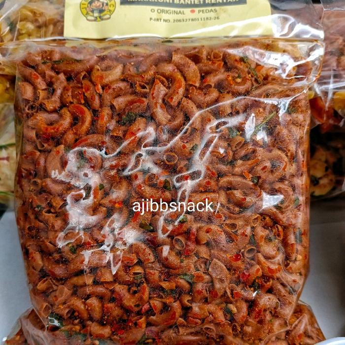 

Makaroni Cikruh Renyah Daun Jeruk Pedas - Snacks Makanan Ringan - Food Cemilan-Cemilan Pedas