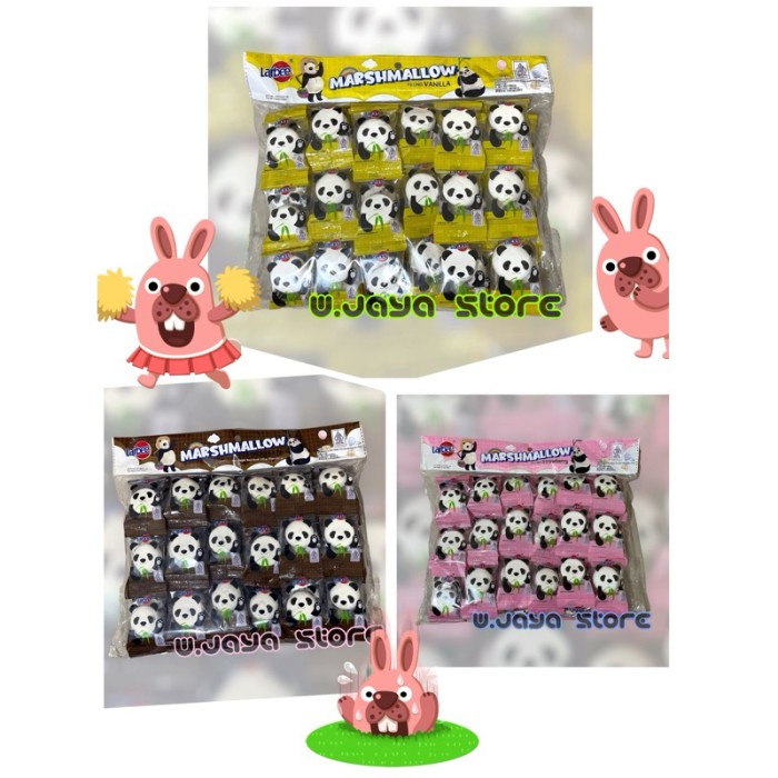 

Ready Stok" Larbee Marshmallow Panda Felling Choklat / Vanilla / Starwberry 70Pc