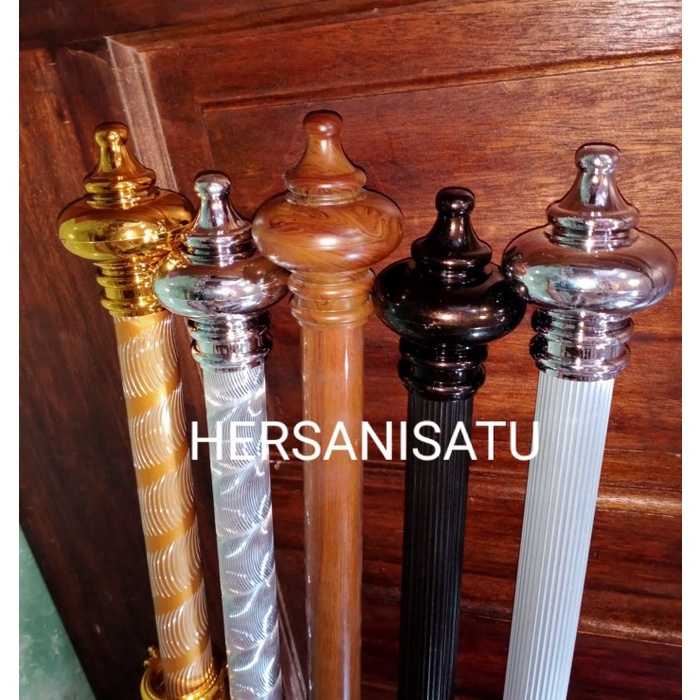 Besi Gorden Jumbo Rel Tiang Hordeng 1 S/D 2 Meter Full Set Ready