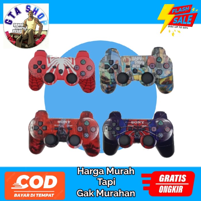 PROMO Stik PS3 Controller Wirelles Motif Baru / stik ps3 motif terbaru