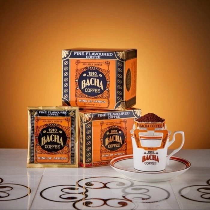

Bacha Coffee King of Africa Fine Flavoured Arabica 12 sachets Made in Singapore