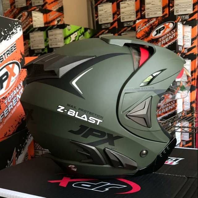 HELM HALF FACE JPX Z BLAST TERBARU (ONGKIR TERMURAH 2KG)
