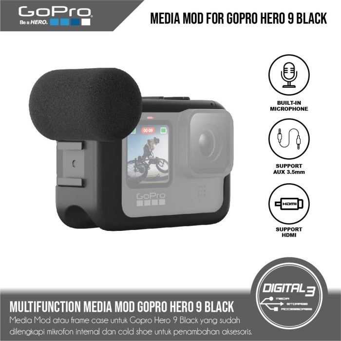 GoPro Original Media Mod for HERO 9 Black (Frame + Mic)