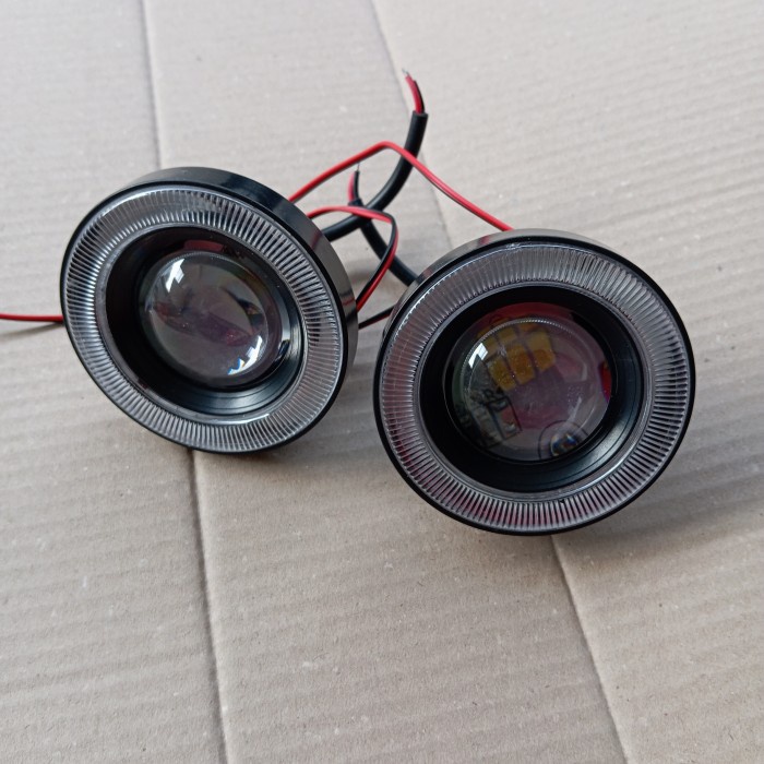 lampu fog lamp led all new avanza xenia angel eyes 89 mm universal