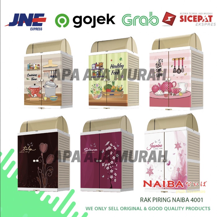 RAK PIRING NAIBA 4001 / LEMARI PLASTIK NAIBA 4001 / RAK PIRING MURAH