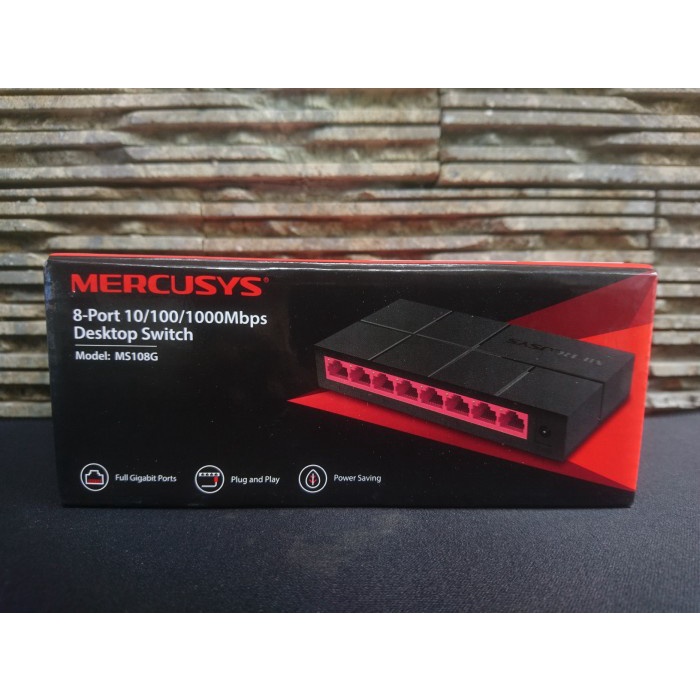 Mercusys Ms108G 8 port Gigabit Swit Hub Gigabit