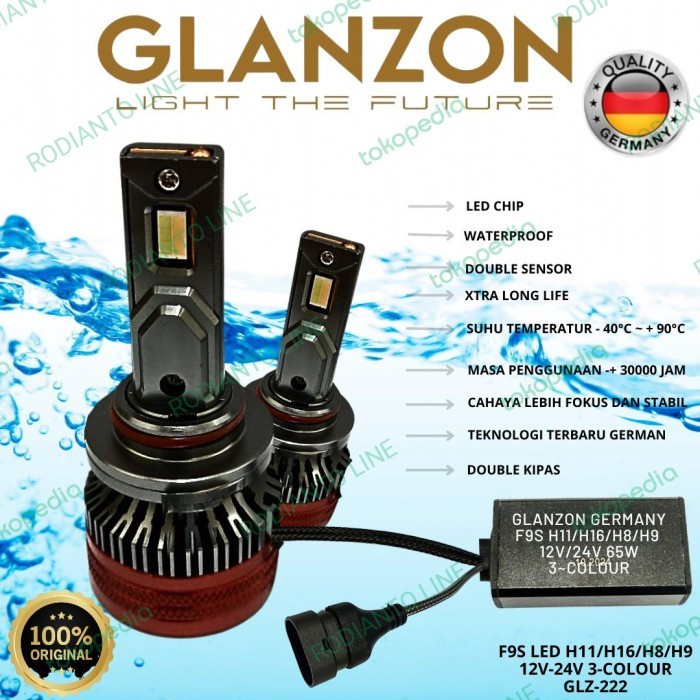 LAMPU LED FOGLAMP MOBIL AVANZA INNOVA XENIA ERTIGA FREED HRV SIENTA / 3-COLOUR GLANZON GERMANY