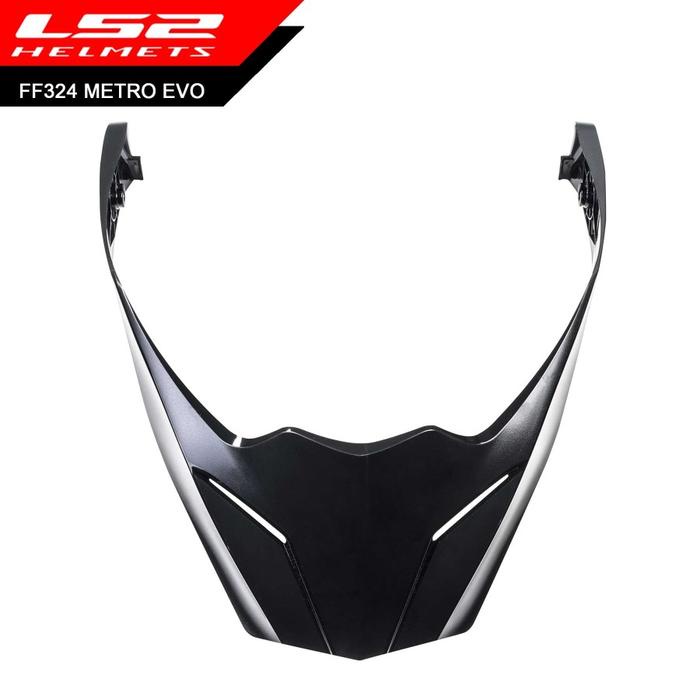 TERLARIS Peak Topi Helm LS2 FF324 Metro Evo Matt Black