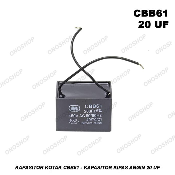 Kapasitor Kotak Cbb61 - Kapasitor Kipas Angin 20 Uf