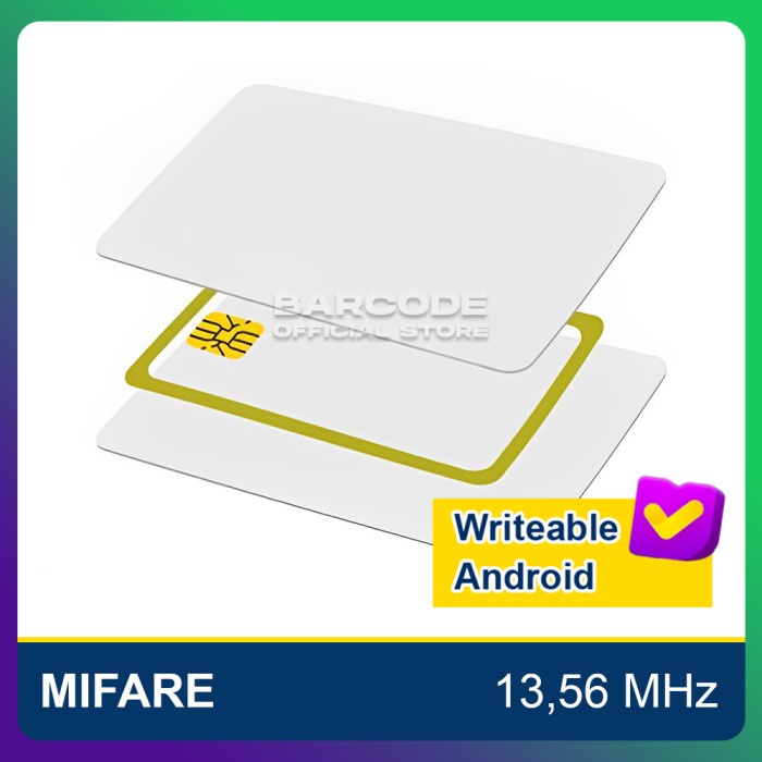 

1 Pack Writable Kartu RFID fare 13.56 MHz PVC Android Rewritable