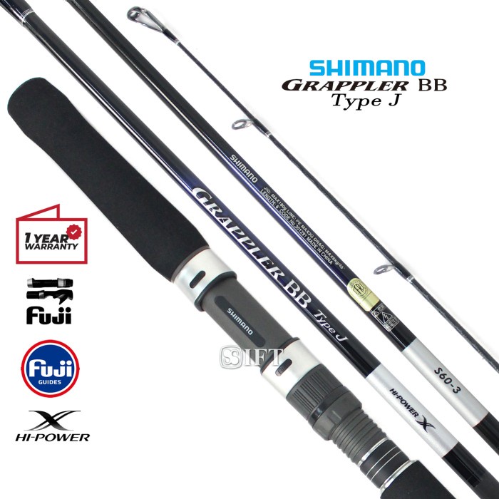 Ready Joran Shimano GRAPPLER BB TYPE J Jigging PE 2,5 3 4 5 6 Fuji X