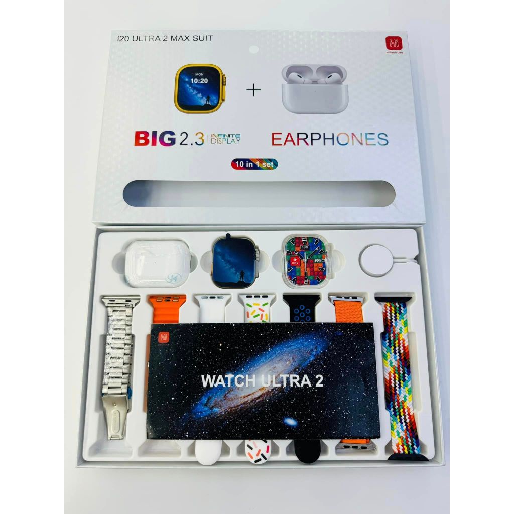 BESTPROMO Official Watch i20 ULTRA MAX SUIT Original Smartwatch Layar 2.3" Touch Screen Bluetooth