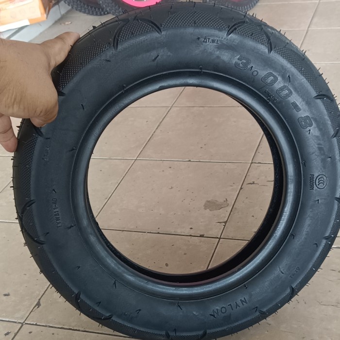 Ban Luar TUBELESS Sepeda Listrik RODA 3 ukuran 3.00 - 8 (semua merk)