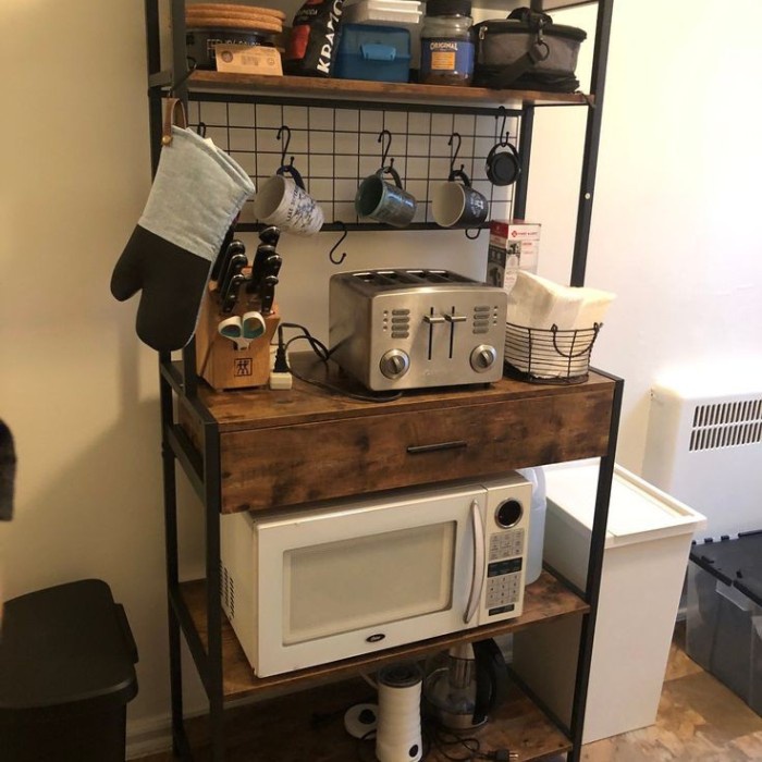 PRODUK TERBATAS rak kabinet dapur rustic industrial - rak dapur kayu rangka besi