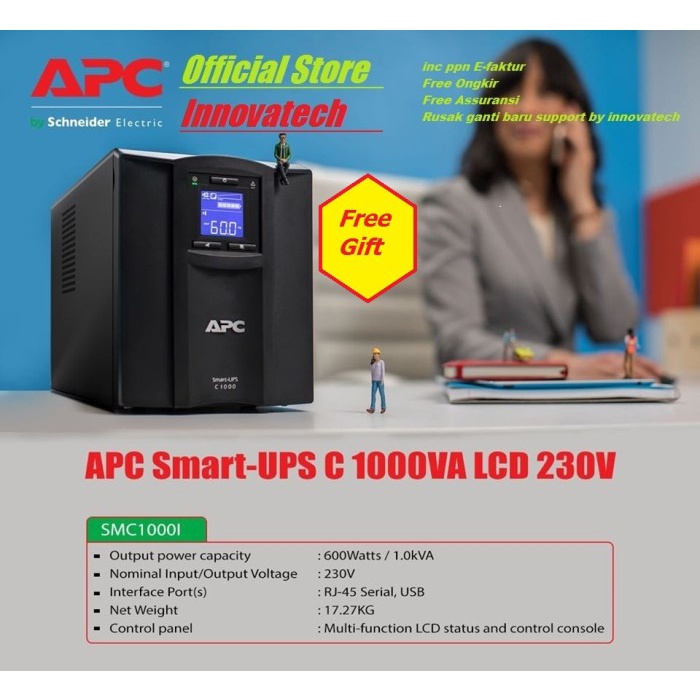 Diskon Apc Ups Smart Smc1000I 1000Va 600Watt