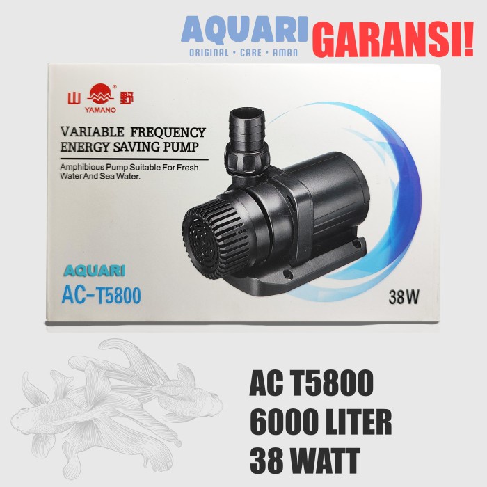 Water Pump Kolam Yamano ACT 5800 Pompa Air Kolam Low Watt