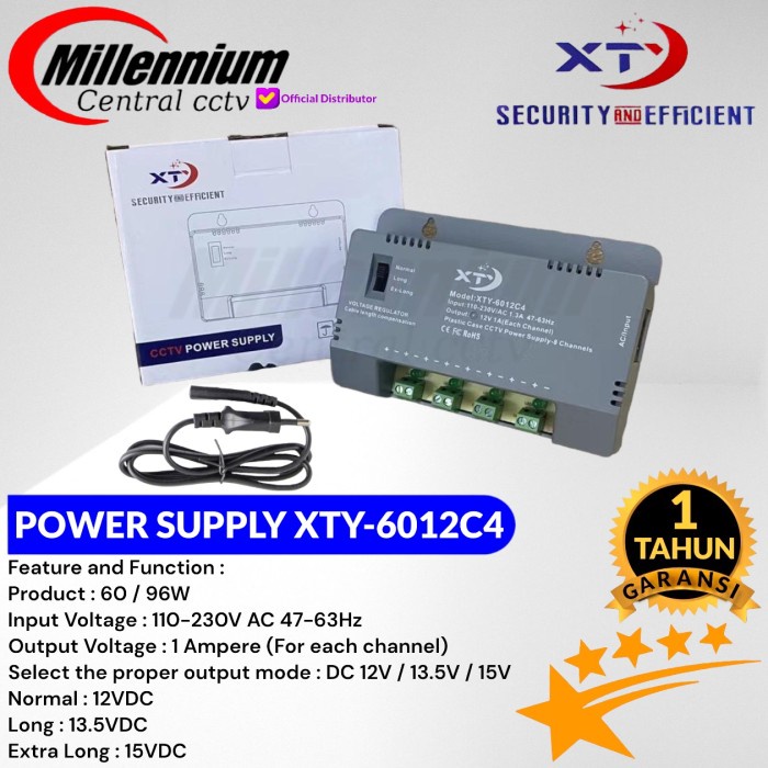 POWER SUPPLY CCTV 4 CHANNEL