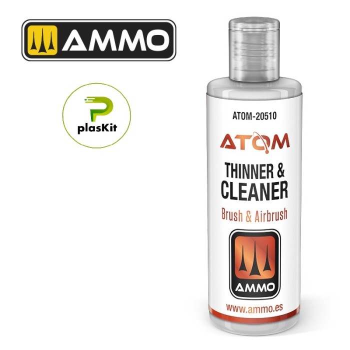 

ready stok 20510 : thinner & cleaner 60ml ( for brush & airbrush ) atom original