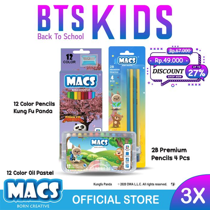 

Bts Kids Macs Pensil 2B Pensil Warna Crayon