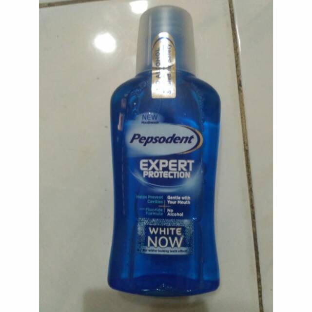 Tebaru Pepsodent expert protection White Now mouthwash 300ml Berkualitas