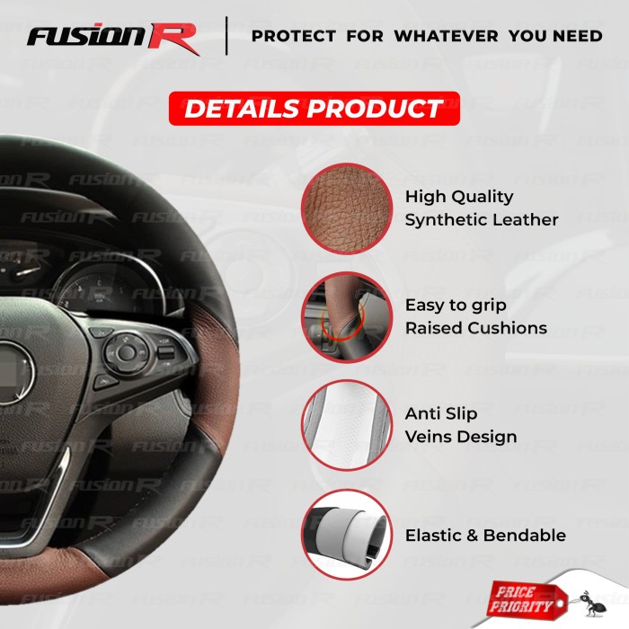 INNOVA REBORN Sarung Cover Setir Stir FUSION R Classic Signature