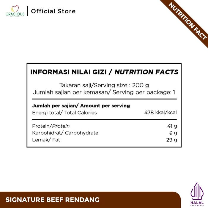 

terbaru !!! signature beef rendang / makanan siap saji / makanan instant ready