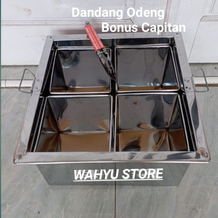 Dandang odeng/panci odeng loyang kotak sekat 4/dandang shabu