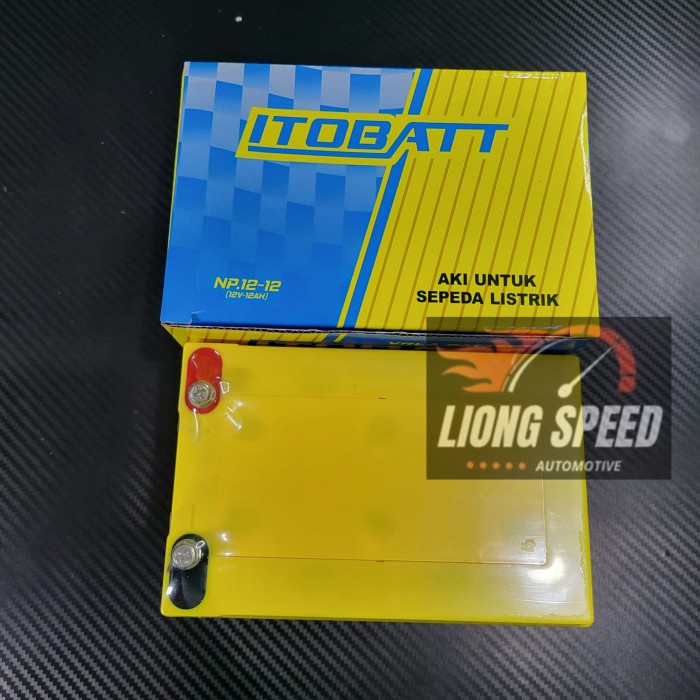Aki Selis Sepeda Listrik Butterfly United Uwinfly Espana Hornet Itobatt Ukuran 12V 12AH