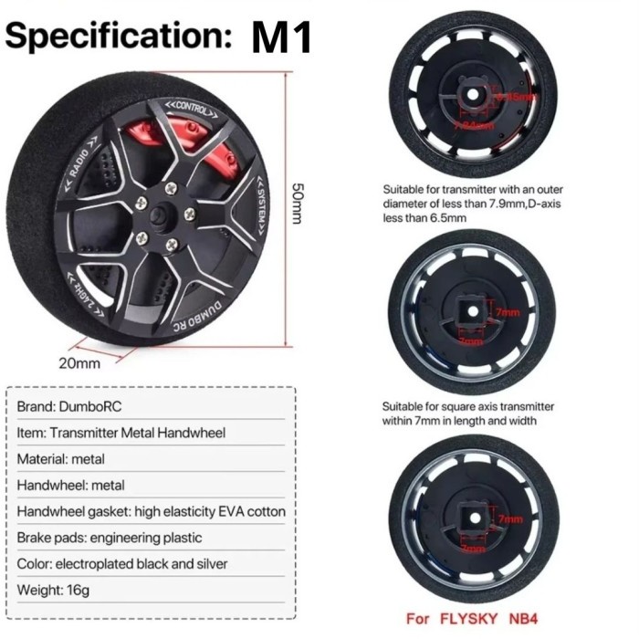 SALE TERBARU DUMBORC UPGRADE HANDWHEEL METAL FOR DUMBORC FLYSKY READYY