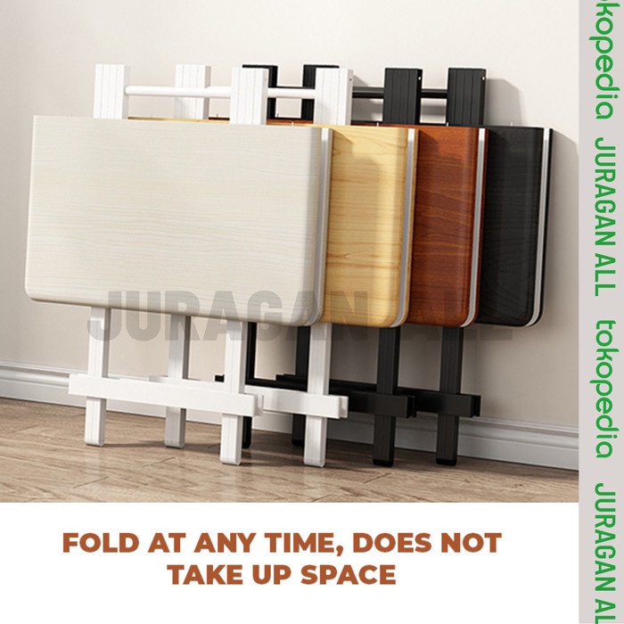 MEJA LIPAT PORTABLE / MEJA MAKAN PORTABLE/ MEJA LIPAT BESI / MEJA KAYU :)