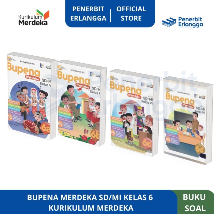 

SALE !!! [ERLANGGA OFFICIAL] BUPENA MERDEKA SD/MI KELAS 6 KURIKULUM MERDEKA READYY