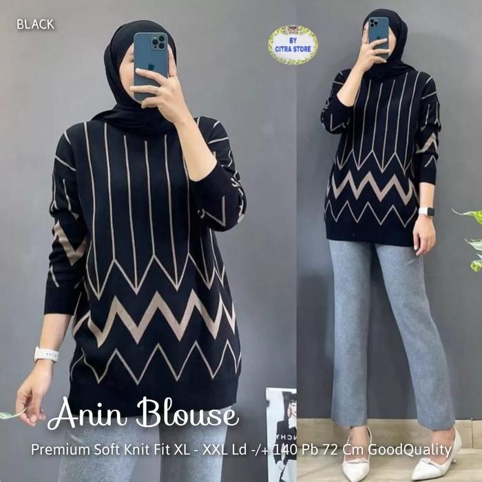 PROMO BLOUSE RAJUT IMPORT WANITA JUMBO TERBARU KOREAN STYLE LENGAN PANJANG / PAKAIAN WANITA BAJU