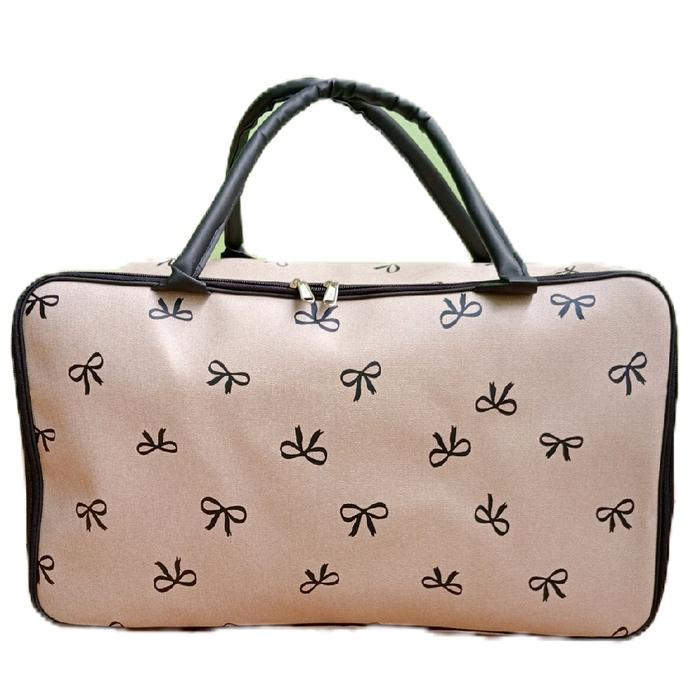 PRODUK TERBATAS Tas Travel Jumbo Qoquete Waterproof Tas Pakaian Tas Mudik untuk Wanita Pria Kulit