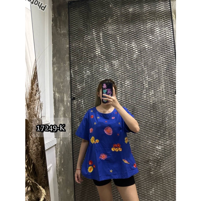 PROMO ATASAN JUMBO/KAOS IMPORT/BLUS IBU IBU/PAKAIAN MURAH WANITA/ 17249-K