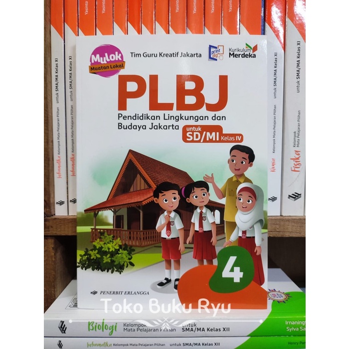 

SALE !!! BUKU PLBJ PENDIDIKAN LINGKUNGAN DAN BUDAYA JAKARTA KELAS 4 SD KURIKULUM MERDEKA ERLANGGA